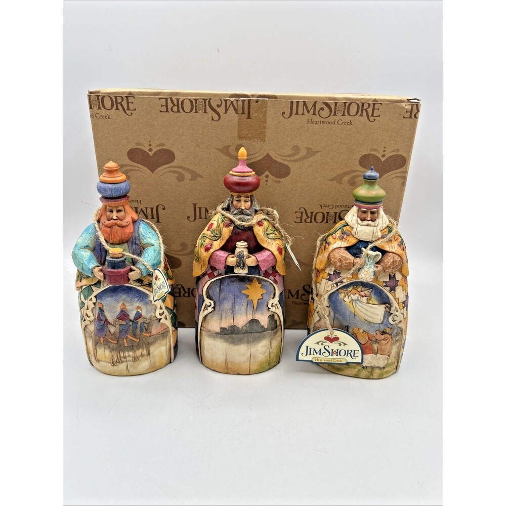 VTG Jim Shore Heartwood Creek Let Every Heart Prepare Him Room 3 Wisemen 113256